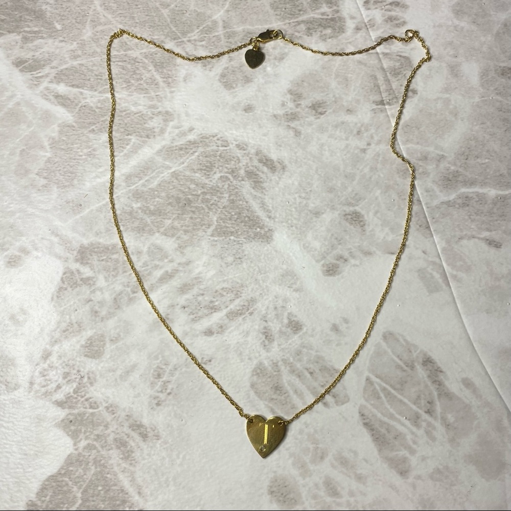 Diamond & Initial Pendant Necklace JANE BASCH